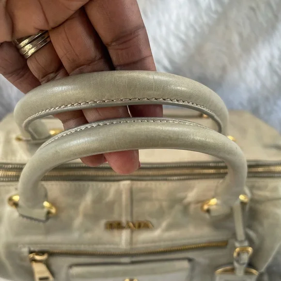 Authentic Prada Vitello Shine Baulleto Bag- Used Condition As Is - with COA - Picture 6 of 17